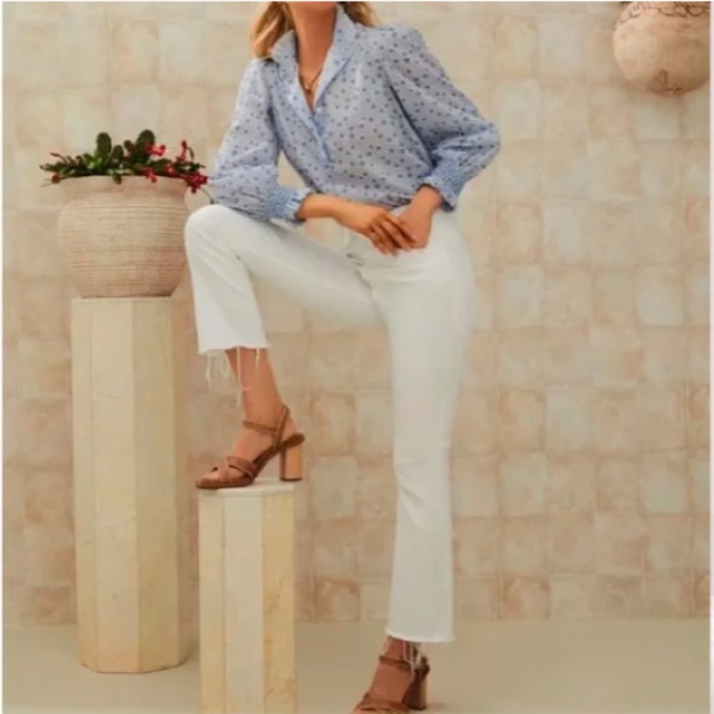 Mother The Hustler Ankle Fray Jeans in Fairest Of Them All 30